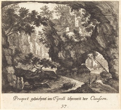 チロルの風景 作： Melchior Küsel after Johann Wilhelm Baur