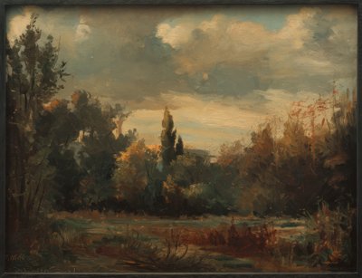 ベルリンの公園の風景 作： Melchior Lechter