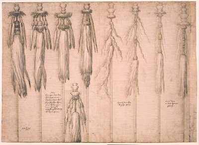 標準として取り付けられた 9 つのオックステール 作： Melchior Lorck