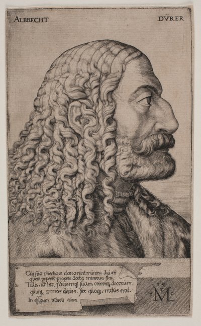 アルブレヒト・デューラーの肖像 作： Melchior Lorck