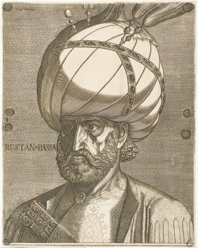 ペルシャ国王タフマースプ1世の大使イスマイルの肖像画 作： Melchior Lorck