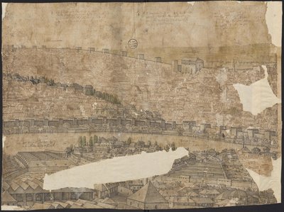 コンスタンティノープルの展望、シート16、メルキオール・ロルク、1559年 作： Melchior Lorck