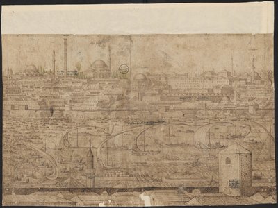コンスタンティノープルの展望、シート8、メルキオール・ロルク、1559年 作： Melchior Lorck