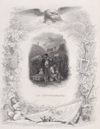 ベランジェの歌、1829年からの密輸業者 作： Melchior Peronard