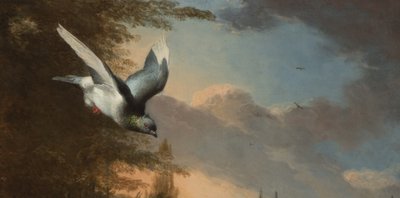 1680年頃の「メナゲリー」の詳細（油彩・キャンバス 作： Melchior de Hondecoeter