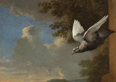 1680年頃の「メナゲリー」の詳細（油彩・キャンバス 作： Melchior de Hondecoeter