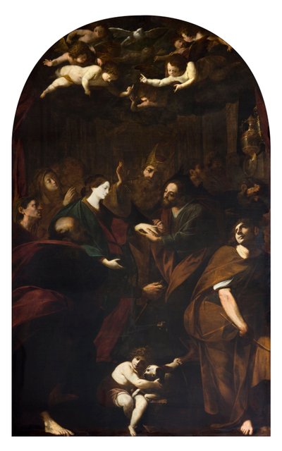 聖母の結婚 メルキオーレ・ゲラルディーニ（1607-1668）作 1629-1632 個人蔵 作： Melchiorre Gherardini