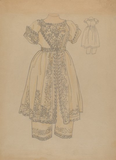 子供のドレス、c。 1936年。 作： Melita Hofmann