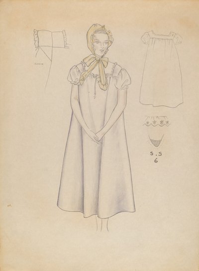 ナイトガウンとキャップ、19351942。 作： Melita Hofmann