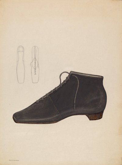 女性用の靴、1936年頃。 作： Melita Hofmann