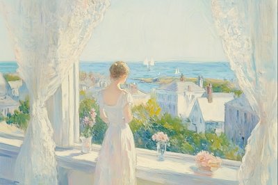 優雅な海岸の眺め 作： 