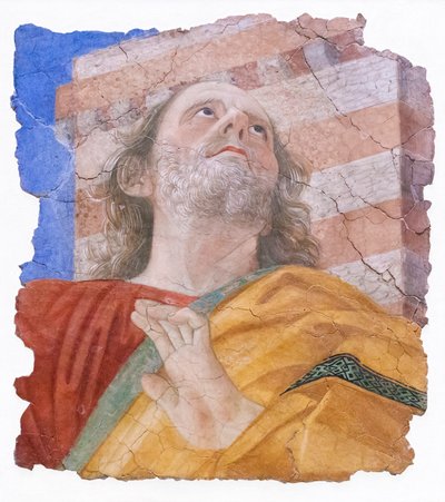 使徒の頭、1480年頃（フレスコ画） 作： Melozzo da Forli
