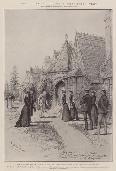 カウズの裁判所、慈善訪問 作： Melton Prior