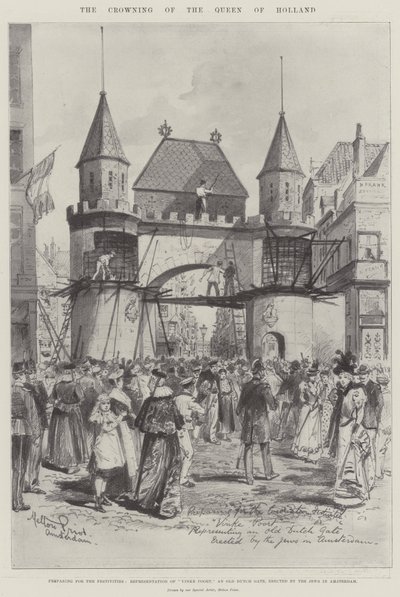 オランダの女王の戴冠 作： Melton Prior