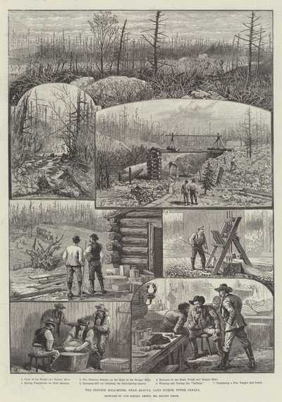 カナダ、アッパーヒューロン湖、アルゴマ近郊のデニソン金鉱山 作： Melton Prior