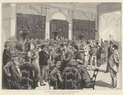 アルゼンチン共和国、ブエノスアイレスの証券取引所 作： Melton Prior