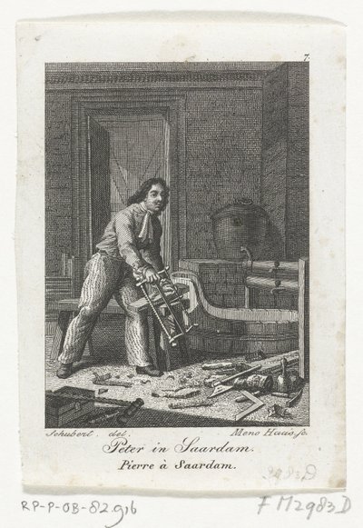 ザーンダムのピョートル大帝、1697年 作： Meno Haas