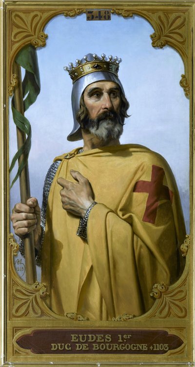 ブルゴーニュ公オド1世1060-1102年、ボレルと呼ばれる、1843年。 作： Merry Joseph Blondel
