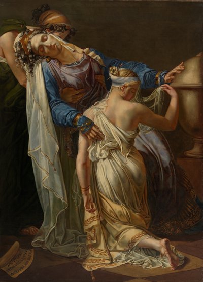 ヘクバとポリクセナ」1814年以降（油彩・キャンバス 作： Merry Joseph Blondel