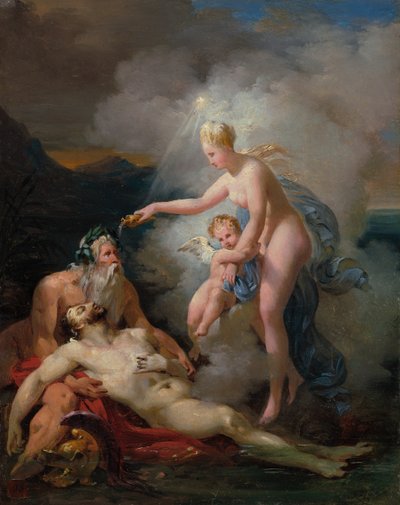 ヴィーナス ヒーリング アエネアス、1820 年頃。 作： Merry Joseph Blondel