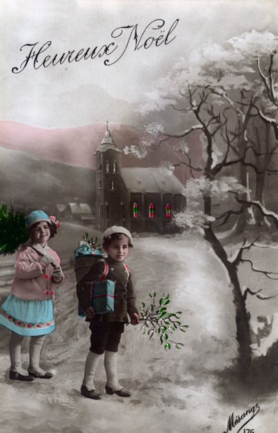 ハッピー・クリスマス」、「ハッピー・クリスマス」、c1900-1919。 作： Mesange