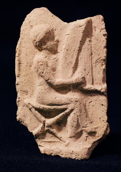 ハープ奏者、紀元前1830年〜1600年 作： Mesopotamian