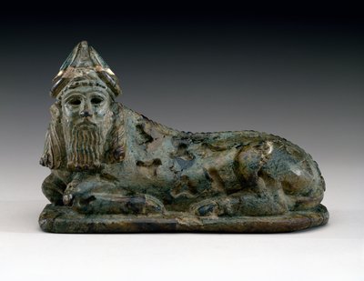 ラマ神、紀元前2100〜2000年頃（蛇紋岩） 作： Mesopotamian