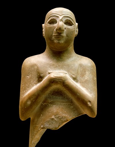 メソポタミアの美術：ルガルダル（オラント）の像。 作： Mesopotamian Mesopotamian