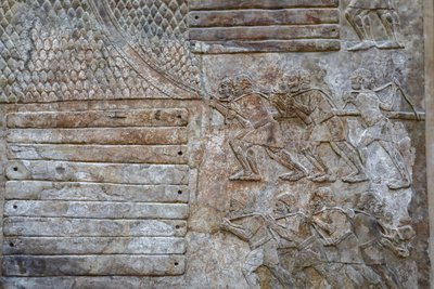 レバノン材の杉の輸送。 （低逃げ） 作： Mesopotamian Mesopotamian