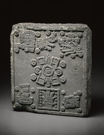 モテクゾーマIIの戴冠式の石 作： Mexican School