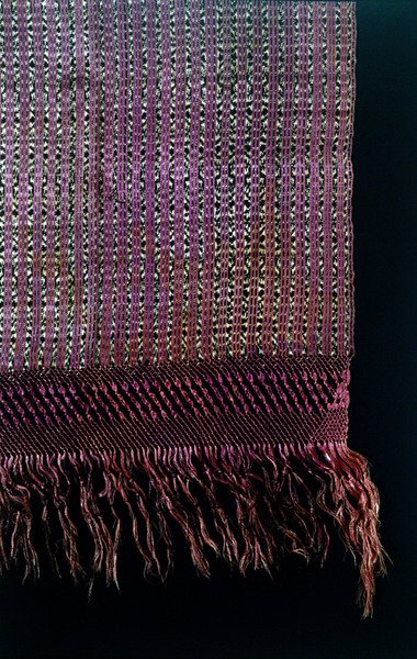レボソのディテール 19世紀後半（絹、綿、天然染料、金糸 作： Mexican School