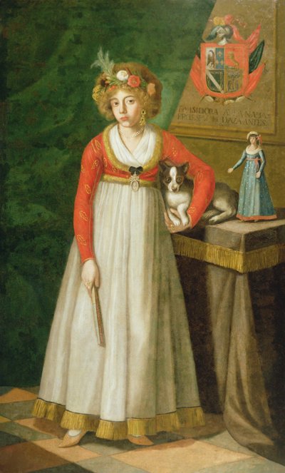 イシドルの肖像、1810年 作： Mexican School