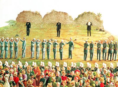 マクシミリアン1世の処刑（1832-67）（キャンバスに油彩） 作： Mexican School