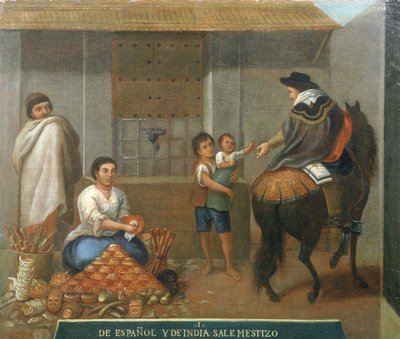 露店による3つの数字 作： Mexican School