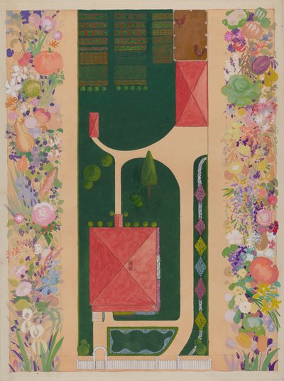 サミュエル・ハリソンの家と庭、c。 1936年。 作： Meyer Goldbaum