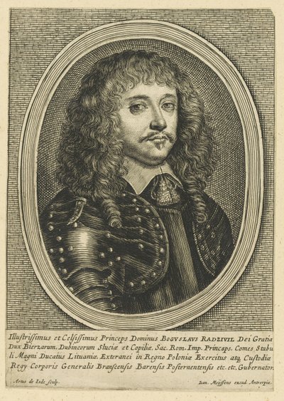 Boguslaw Radziwill 1620-1669の肖像、c。 1650。 作： Meyssens