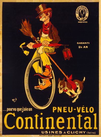Continental自転車用タイヤを持っていると仮定すると、1900年頃です。 作： Mich