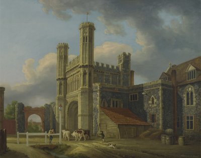 セントオーガスティーンズゲート、1778年頃（キャンバスに油彩） 作： Michael Rooker