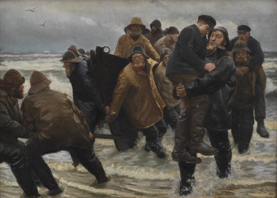 救助された乗組員 作： Michael Ancher