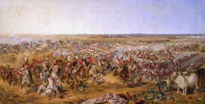 第16ランサー、アリワルの戦い、1846年1月28日 作： Michael Angelo Hayes
