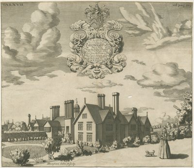 Blithfield Hall: engraving, nd [1686] (print) 作： Michael Burghers