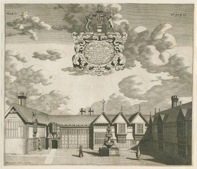 Chartley Manor House: engraving, nd [1653-1686] (print) 作： Michael Burghers