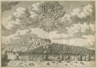 ダドリー城：銅版の彫刻、ND [1653-1686] 作： Michael Burghers