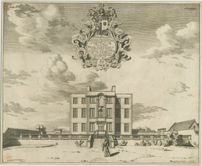 エルムハーストホール：銅版画、nd [1653-1686] 作： Michael Burghers