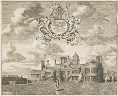 フィッシャーウィック・ホール：銅版画、ND [1653-1686] (プリント) 作： Michael Burghers