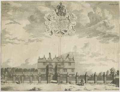 Forton-Aqualate Hall：彫刻、nd [1653-1686]（印刷） 作： Michael Burghers