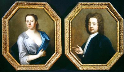 画家ヒュー・ハワード（1675-1737）とその妻トマシン・ラングストン・ハワード 作： Michael Dahl