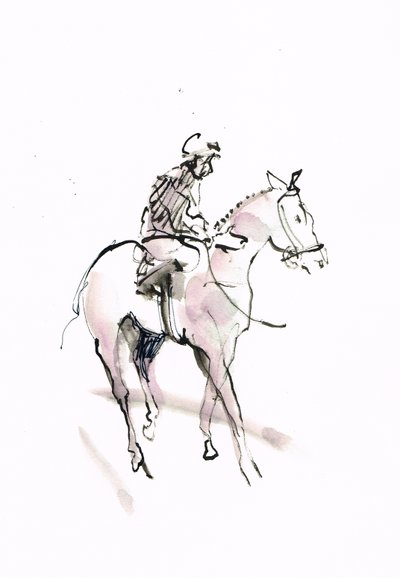 無題、2018年（紙に水彩画） 作： Michael Frith