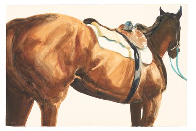 無題、2018年（紙に水彩画） 作： Michael Frith