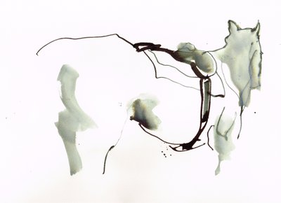 無題、2018年（紙に水彩画） 作： Michael Frith